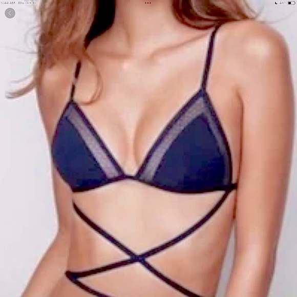 Midnight Blue/Navy VS Wrap Bralette:Sz. S - Picture 3 of 7